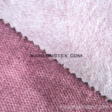 Tissu velours côtelé avec support pour canapé